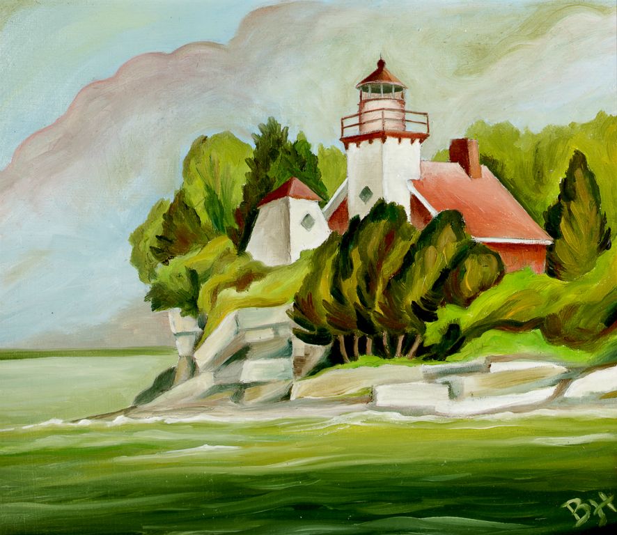 Sherwood Light I, oil on board