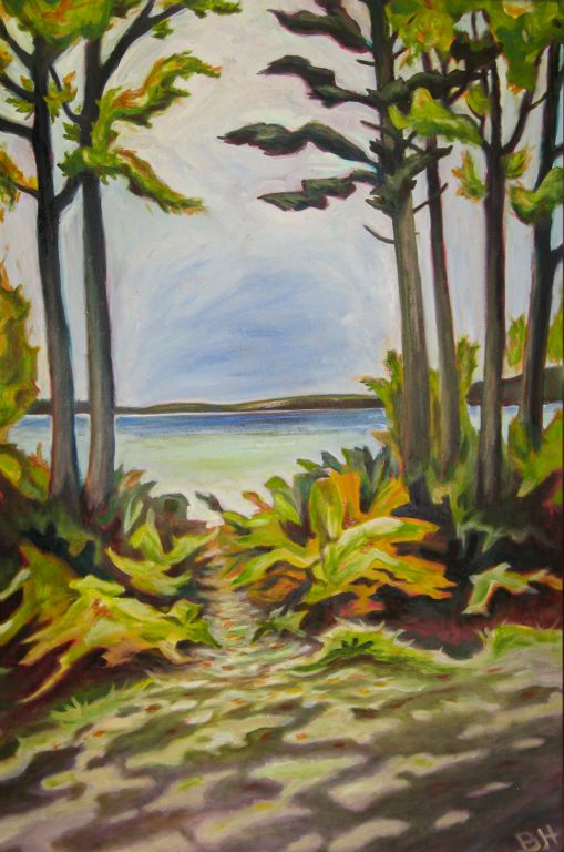 Leffingwell Point, oil on board