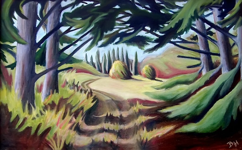 State Park, oil on board