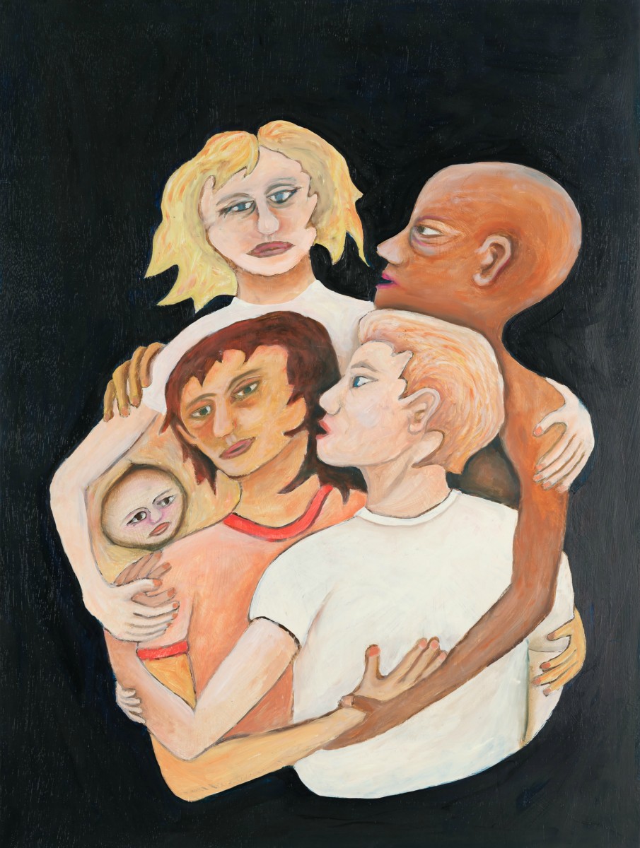 Inclusion, oil on board, 31"H x 24"W